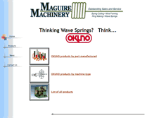 Tablet Screenshot of maguiremachinery.com